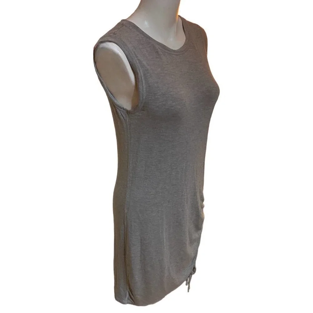 Zella Dress Small Heather Grey Sleeveless Bodycon Soft Mini Lounge Size S - Picture 4 of 8